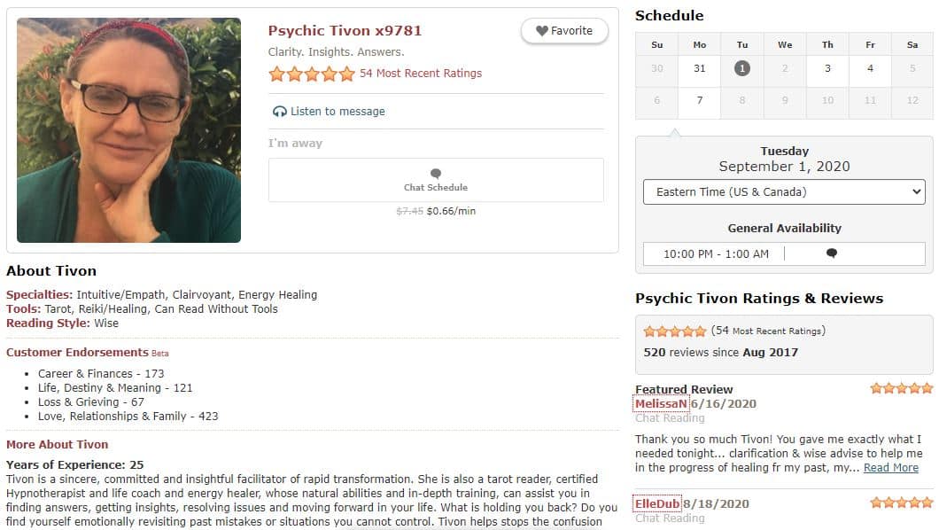 Tivon Psychic Source
