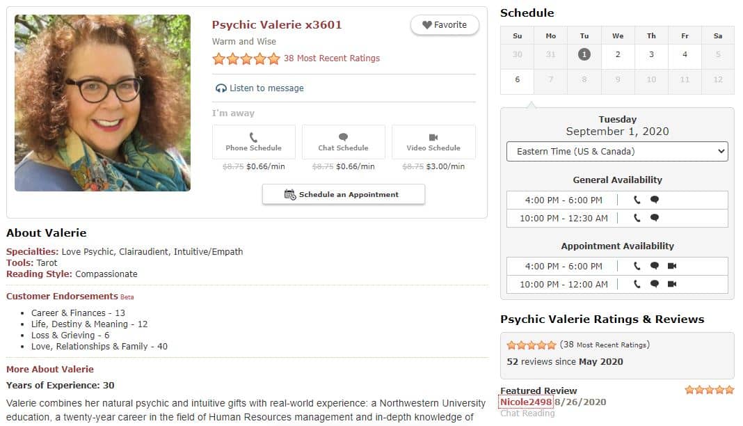 Valerie Psychic Source