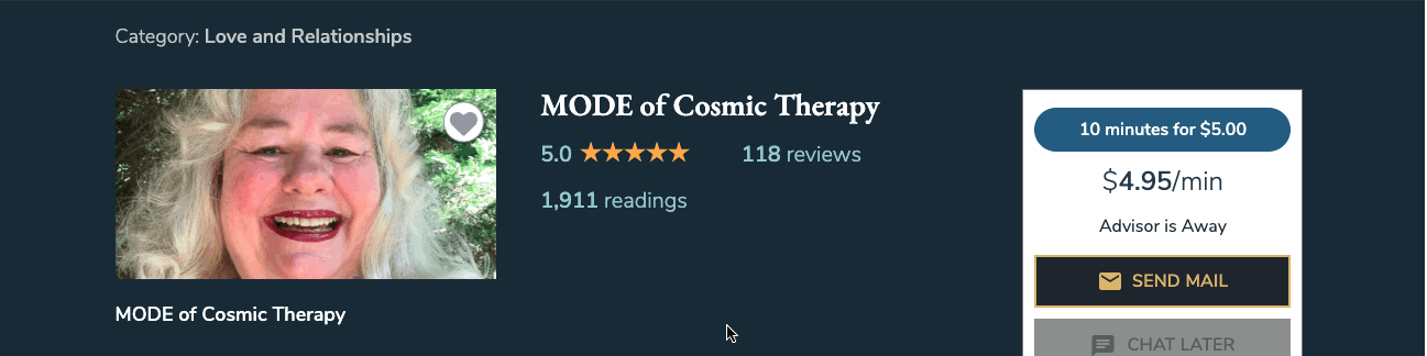 top_psychicCenter_Advisor_MODE of Cosmic Therapy