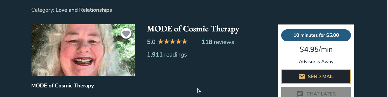 top_psychicCenter_Advisor_MODE of Cosmic Therapy