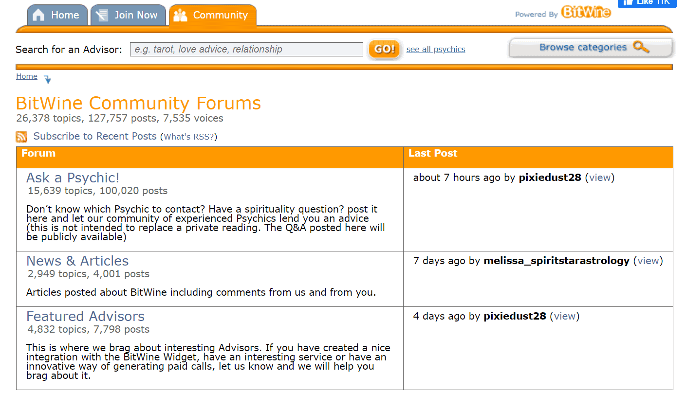 Community forum