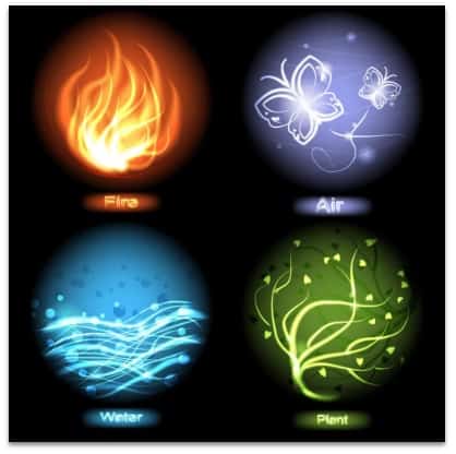 The 4 Elements and Types of Hands