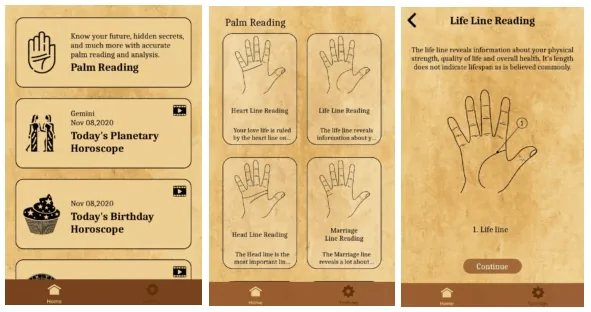 free palm reading scanner online