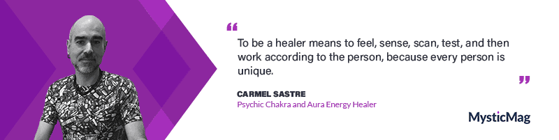 Interview with Carmel Sastre - a Psychic Chakra and Aura Energy Healer