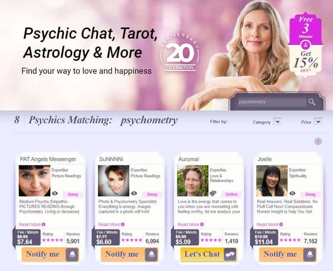 psychics who give psychometry readings on kasamba