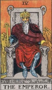 The Emperor tarot card Rider-Waite-Smith