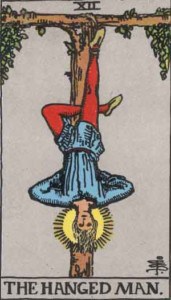 The Hanged Man tarot card Rider-Waite-Smith