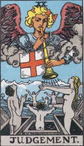 Judgement tarot card Rider-Waite-Smith