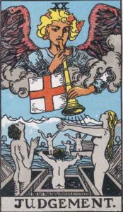 Judgement tarot card Rider-Waite-Smith