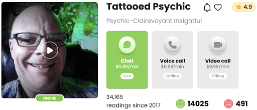Tattooed Psychic – Best for Tarot Readings