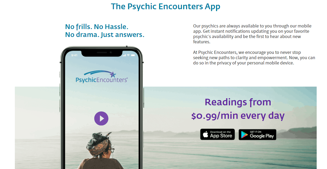 Psychic Encounter mobile app