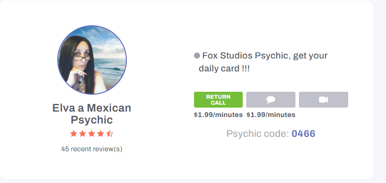 Elva a Mexican Psychic
