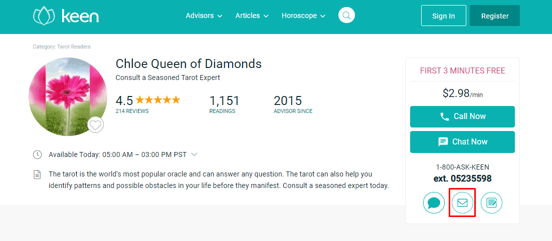 Keen Psychics – Email Readings from $1.99