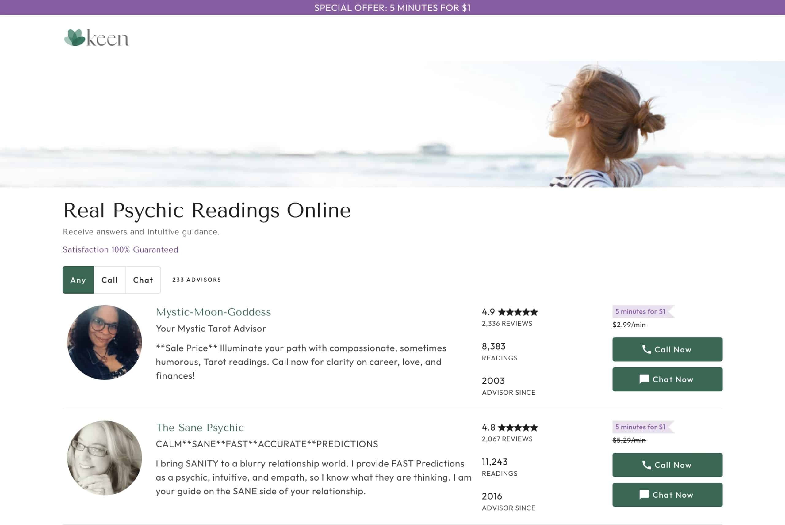 PathForward vs. Keen Psychics: Pricing