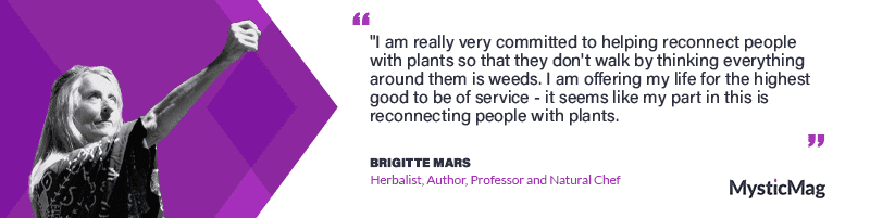 Good for the people - Good for the Planet. Brigitte Mars