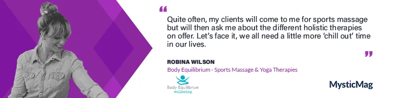 Sports Massage & Yoga Therapies for People From all Walks of Life - Robina Wilson