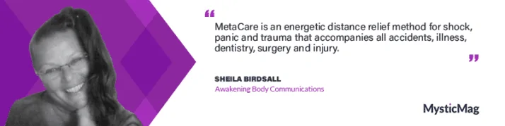 When I Talk About Body, it has a capital ‘B’ - Sheila Birdsall