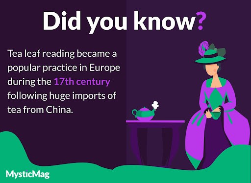 Tea leaf reading was popular in 17th century Europe