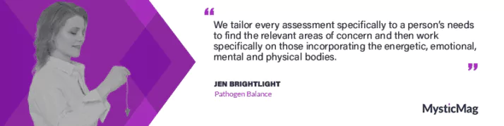 Radiesthesia, imbalances and energy with Jen Brightlight