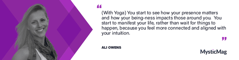 Being present and practicing yoga with Ali Owens