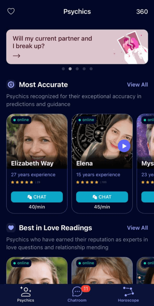 Screenshot of Nebula's app