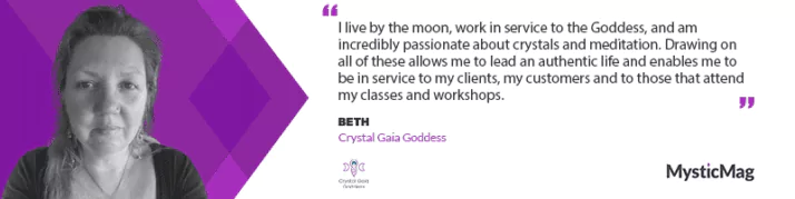 Priestess of the Stars - Beth - Crystal Gaia Goddess
