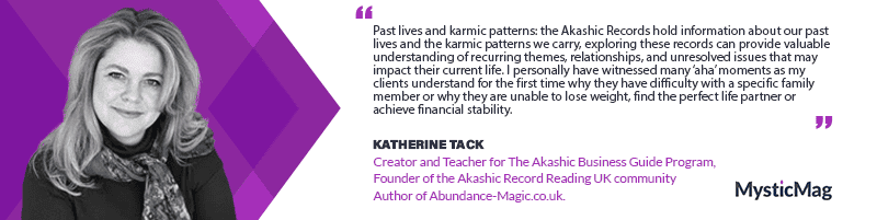 Akashic Realm - A Journey into Spirituality and Business with Katherine Tack