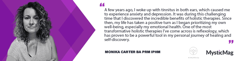 Holistic therapies delivered by a Clinical and Therapeutic Reflexologist - Monika Carter