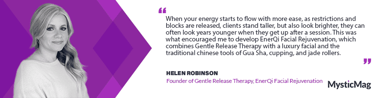 Discovering Magic of Gentle Release Therapy and EnerQi Facial Rejuvenation with Helen Robinson