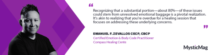 Harmonizing Wellness: A Journey into Emotion & Body Code with Certified Practitioner Emanuel F. Zevallos