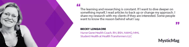 Becky Longacre - The Healing Evolution - From RN to Health Coach, Unveiling a Health Transformer at Health Transformers LLC