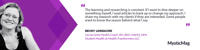 Becky Longacre - The Healing Evolution - From RN to Health Coach, Unveiling a Health Transformer at Health Transformers LLC