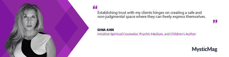 Soulful Synergy: Gina Ann's Guiding Light in Spiritual Counselling, Psychic Mediumship, and the Magical Realms of Children's Literature
