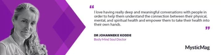 Dr Johanneke Kodde's 5 steps to Holistic Wellbeing