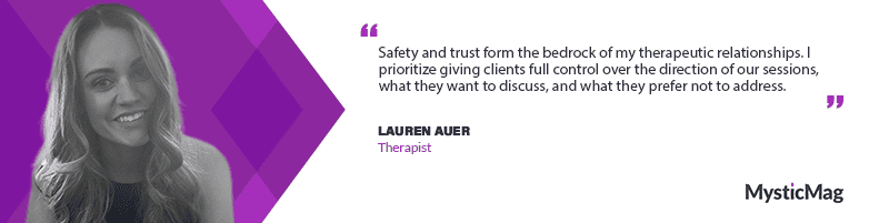 Unveiling Trauma's Layers: A Therapist's Journey with Lauren Auer on MysticMag