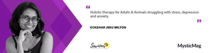 Healing in Safety with Eckshar D/O Jesu Milton