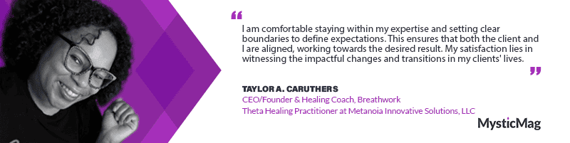 Breathing Life into Transformation - Taylor A. Caruthers' Journey
