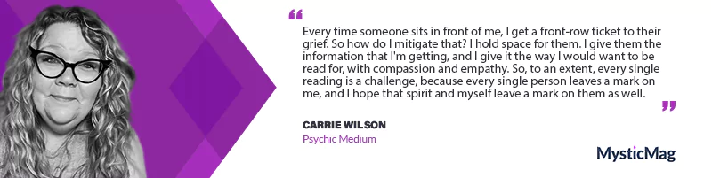 From Loss to Light - Carrie Wilson's Journey as a Psychic Medium