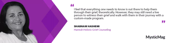 Soothing the Soul: Shabnam Hashemi's Holistic Grief Counseling