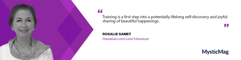 Discover the transformative power of Hawaiian Lomi Lomi Massage With Rosalie Samet