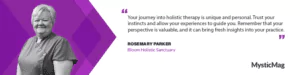 Transforming Wellness: Rosemary Parker's Journey into Holistic Therapy and Training
